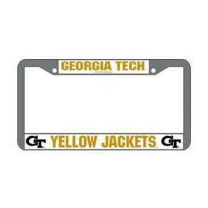  Georgia Tech Yellow Jackets Chrome License Plate Frame 