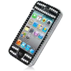  Ecell   BLACK WITH PINK CROWN BLING CASE COVER FOR IPHONE 