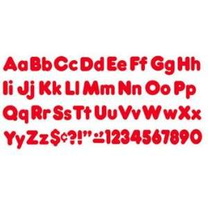   Uppercase Ready Letter 4 Inch Casual Red Uppercase Lowercase Combo