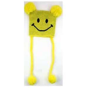 Smiley Face Baby Toddler Knit Pilot Beanie Hat Cap Bomber Trooper With 