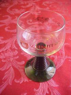 Schmitt Shone Romer Wine Tasting Glass Green Stem Germany German 