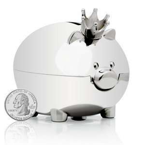  Silver Personalized Royal Piggy Bank Toys & Games