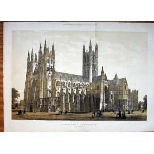  Canterbury Cathedral Read Fine Art 1883 Sepia Print