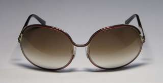 NEW TOM FORD TF118 ALEXANDRA STYLISH GOLD/BURGUNDY TEMPLES BROWN LENS 