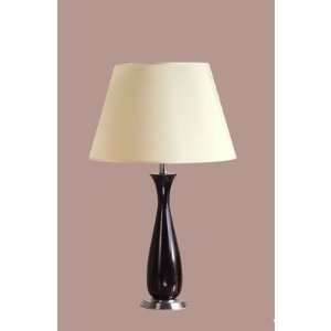   Penelope Table Lamp with Charlotte Shade in Black