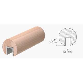  CRL 3 Diameter Poplar Wood Cap Rail  3/4 Glass   Custom 