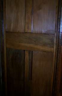 Two Door Bevel Mirror Oak Wardrobe Armoire  