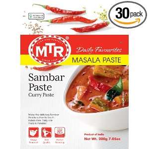 MTR Sambar Paste, 7.04 Ounce Packets Grocery & Gourmet Food