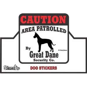 Great Dane Caution Sticker