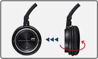NEW JVC Victor stereo headphone HP S560 B  