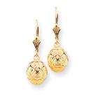 14 karat yellow gold these earrings secure with leverback clasps