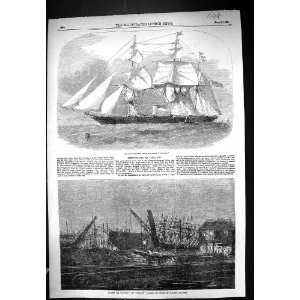  1855 Colonial Steam War Sloop Ship Victoria Lapwing 