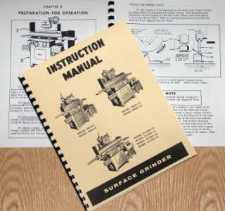 DoALL D6, D8, D10 Surface Grinder Instructions Manual  