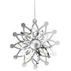 Cbk 277959 Silver Dimensional Snowflake Christmas Ornament  Set of 6