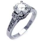   silver Cubic Zirconia Engagement Ring (Size 8   Other Sizes Available