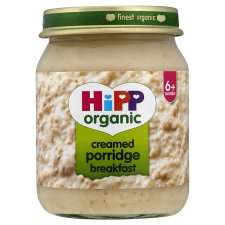 hipp 6 month organic creamed porridge 125g jar any 10 for £ 5 00 