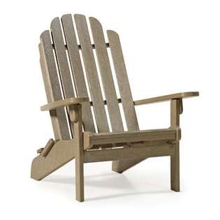 Casual Living Adirondack Style BayFront Folding Chair Weathered Wood 