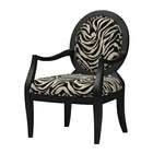  occasional accent chair with arms and black wood finish frame