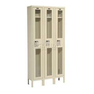  Hallowell Safety View Three Wide Single Tier Lockers 