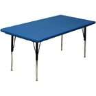 correll 72 x 30 blow molded adjustable height activity table