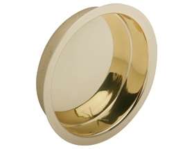 Hager Polished Brass Flush Cup Closet Door Pull  