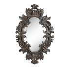  Classics Wall Mirror with Carved Leaves in Antique Bronze Finish