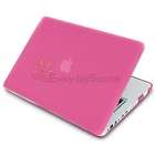   Pink Rubberized Hard Case+Silicone Keyboard Skin Cover For Macbook Pro