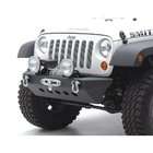 Smittybilt 76742 SRC Textured Black Classic Front Bumper with Winch 