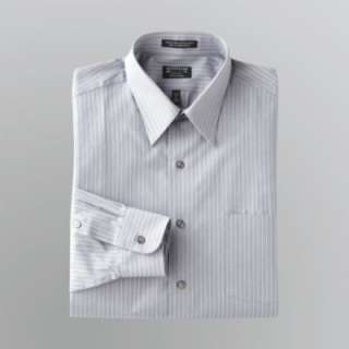   sateen finish lends chic style to this fitted mens Arrow dress shirt