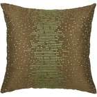 Rizzy Home Set of 2 Throw Pillows with Embroidered Details in Brown 