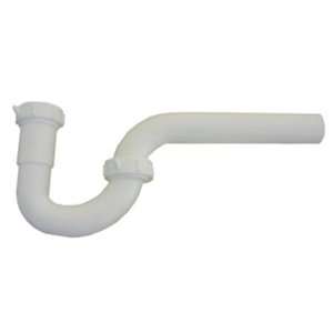  Plastic Tubular 1 1/4 Inch P Trap for Lavatory with Nuts and Washers