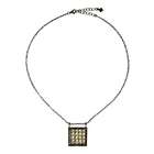 Clevereves Silver & 18K Gold Pendant Necklace 17 Inch