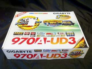 GIGABYTE GA 970A UD3 AM3+ AMD 970 SATA 6Gb/s USB 3.0 ATX AMD 