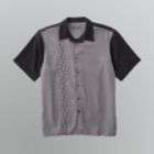 David Taylor Mens Big & Tall Embroidered Button Front Shirt