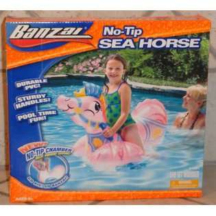 Big Time Toys Banzai No Tip Sea Horse Inflatable Pool Toy 