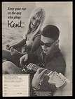 1966 Kent electric guitar photo vintage print ad  