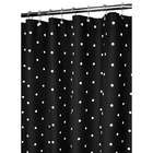 Watershed Classic Polka Dot Shower Curtain in Black / White