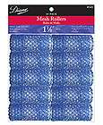 DIANE #540 1 1/8 BLUE HAIR MESH ROLLERS 10 PACK