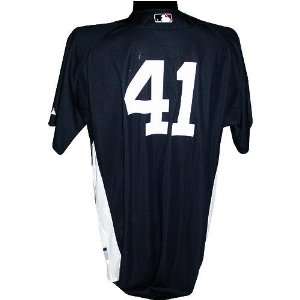  #41 Yankees Game Issued Road Batting Practice Jersey 