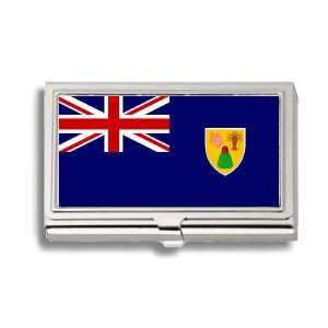  Turks and Caicos Islands Flag Business Card Holder Metal 