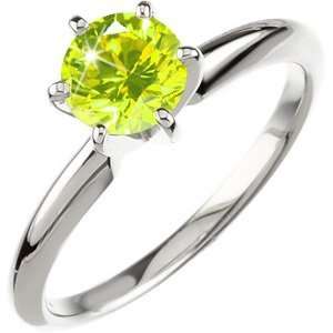   with Fancy Greenish Yellow Diamond 1/2 carat Brilliant cut Jewelry