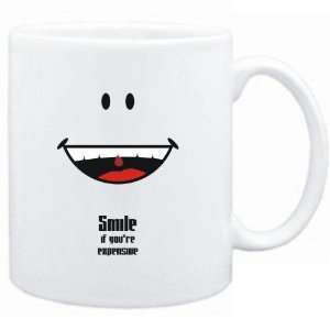   Mug White  Smile if youre expensive  Adjetives
