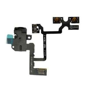   Jack Power Volume Switch Flex Cable   White Cell Phones & Accessories