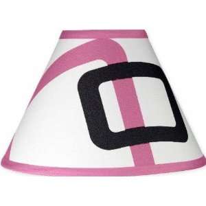   Pink and Black Geo Collection Lamp Shade by JoJo Designs White Baby