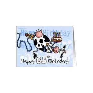  Bungee Cow Birthday   65 years old Card Toys & Games