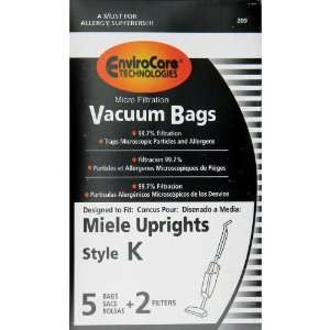  Miele 07805130 Type U Replacement Bags   4 Pack