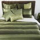   Quilted Reversible Cap Bedding Set in Green / Brown   Size Twin