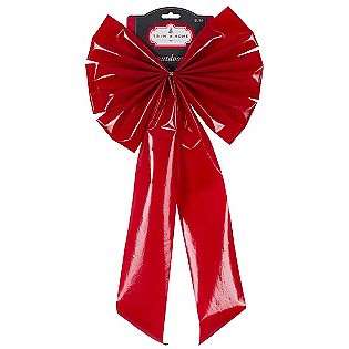 Large Red Plastic Bow Christmas Decoration  Trim a Home Seasonal 