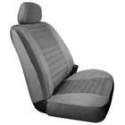   14 Custom Made Front Bucket Seat Covers   Windsor Velour Fabric, Gray
