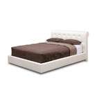 Wholesale Interiors Queen Size Platform Bed with Button Tufted in Off 